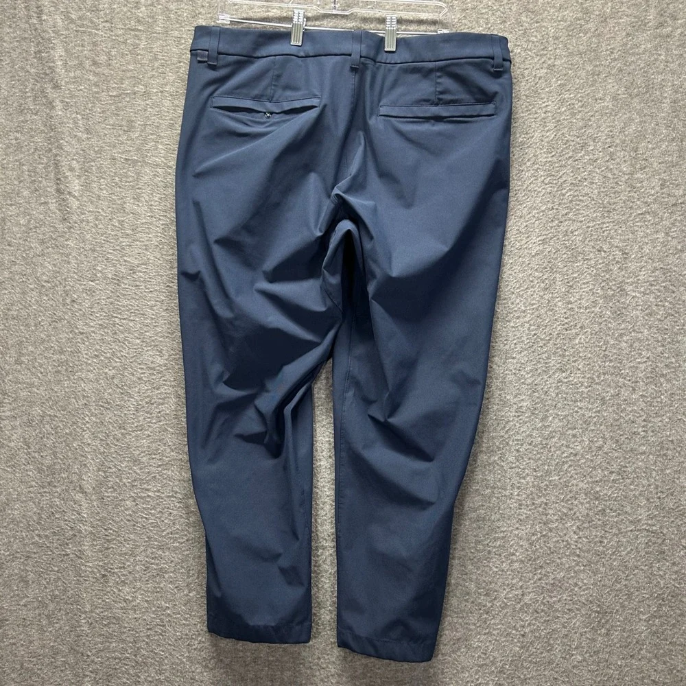 Lululemon Mens Commission Golf Pant Navy Blue Size 38 LM5BDES Stretch Chino